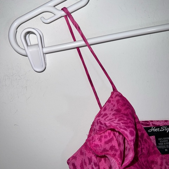 Vintage sequin detail Elegant Pink Sleeveless Dress medium - Picture 9 of 14